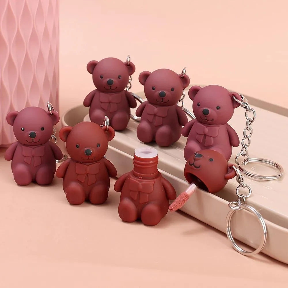 Bear Key Chain Lip Gloss - Pack of 6